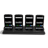 4 Slot Dock for G Series Android Barcode Scanner - (no Pistol Grip attached)